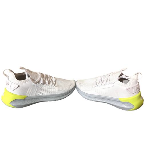 PUMA Womens Softride Symmetry Fuzion Running Shoes Sneaker White/Fizzy Apple 8.5 - Picture 4 of 5